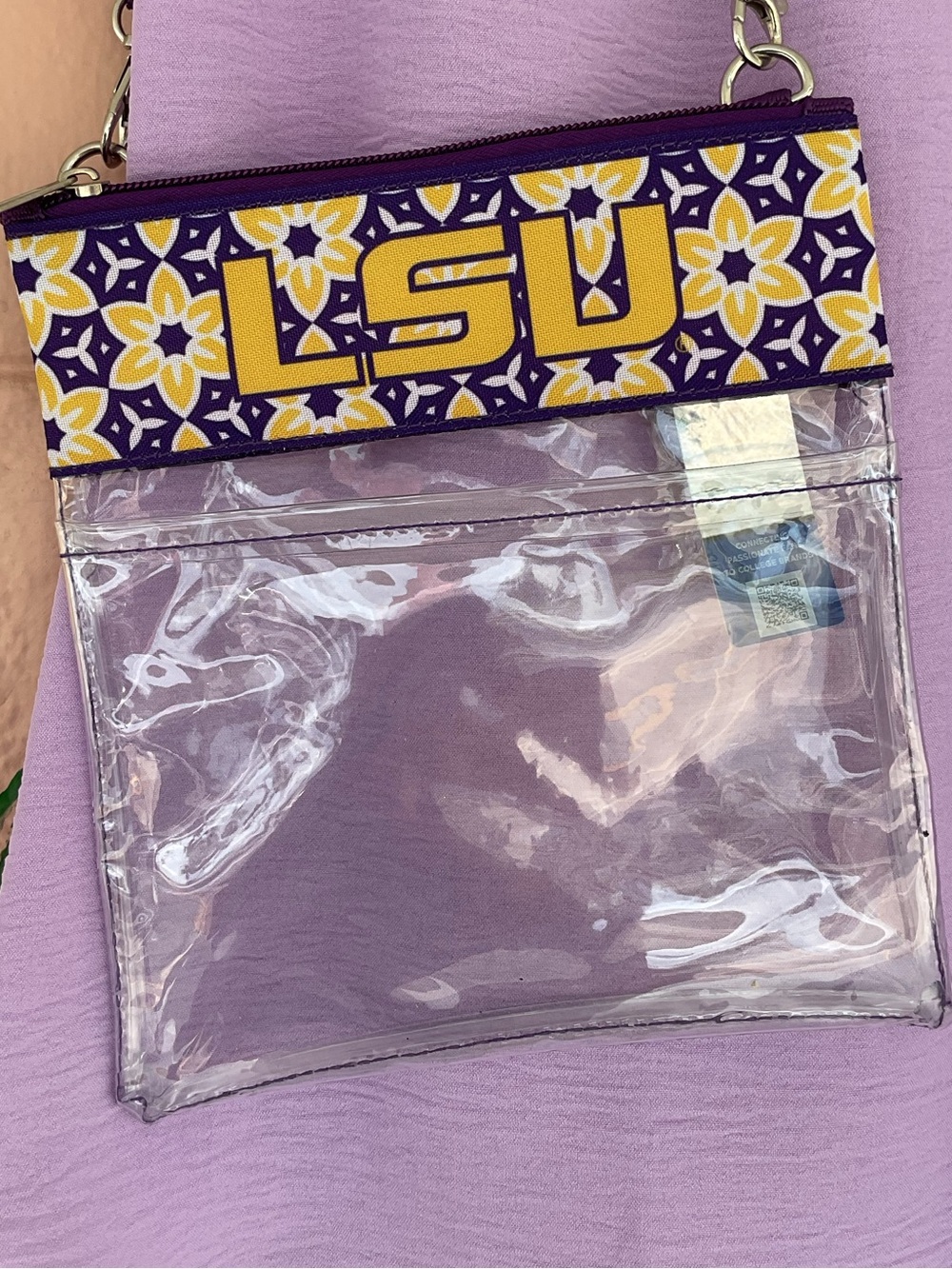 NWT LSU Stadium Approved Crossbody